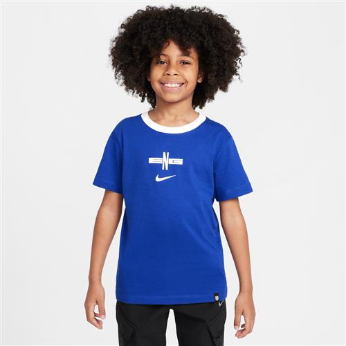 England Nike Football-T-shirt til større børn - blå