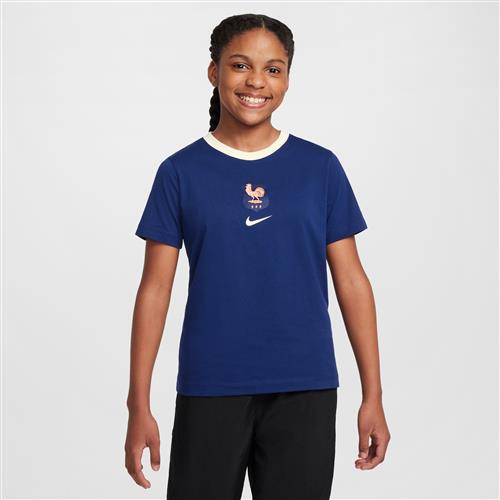 FFF Nike Football-T-shirt til større børn - blå