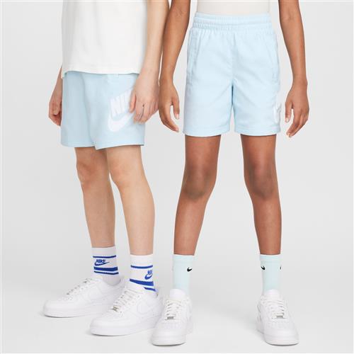 Vævede Nike Club-shorts (15 cm) til større børn - blå