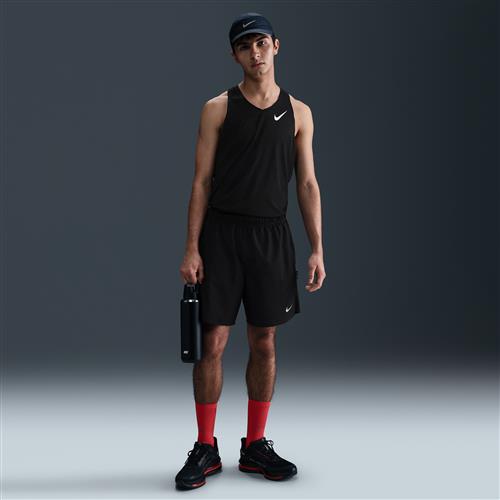 Nike Challenger Breathe Dri-FIT-2-i-1-løbeshorts (18 cm) til mænd - sort