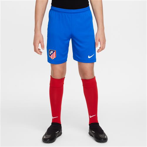 Club Atlético de Madrid 2025/26 Stadium Home Nike Dri-FIT Replica-fodboldshorts til større børn - blå