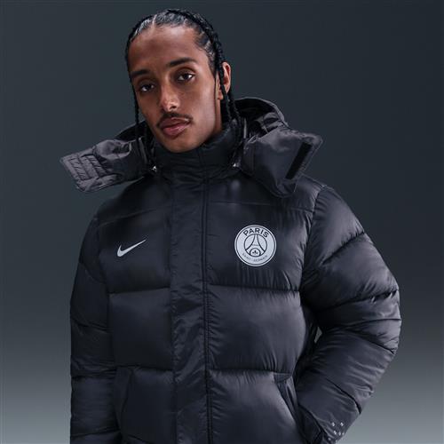 Paris Saint-Germain Nike Life Therma-FIT-fodbolddynejakke til mænd - grå