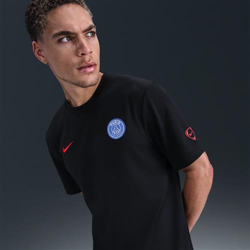 Kortærmet Paris Saint-Germain Primary Third Nike Dri-FIT Total 90-fodboldtrøje til mænd - sort