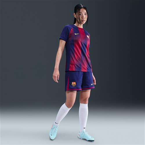 FC Barcelona 2025/26 Stadium Home Nike Dri-FIT Replica-fodboldshorts til kvinder - blå