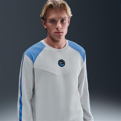 Nike City Side-sweatshirt i fleece med rund hals til mænd - grå