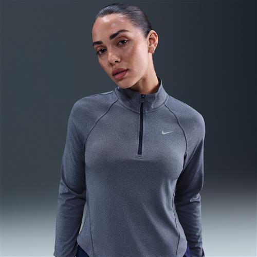 Nike Tempo Dri-FIT-løbetrøje med 1/4 lynlås til kvinder - blå