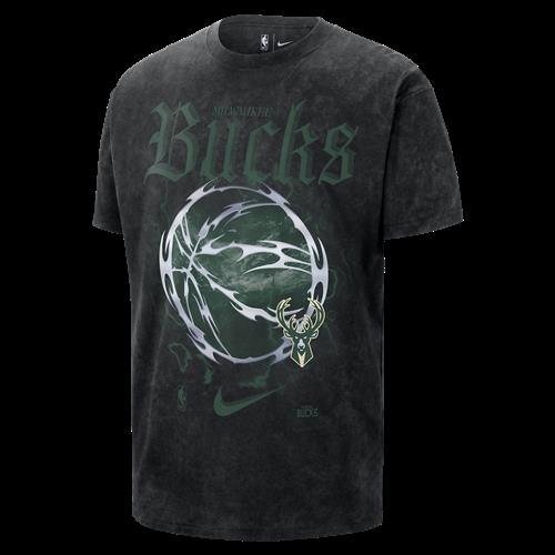 Milwaukee Bucks Courtside "Halloween" Nike NBA Max90-T-shirt til mænd - sort