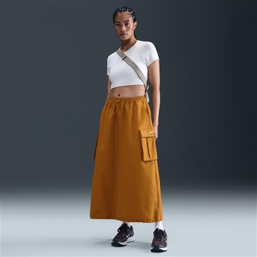 Løs Nike -cargonederdel til kvinder - brun