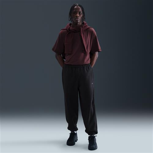 Nike Solo Swoosh-fleecebukser med opslag til mænd - sort