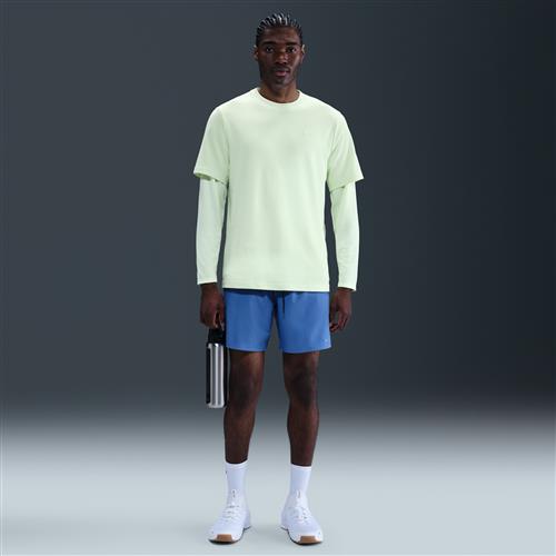 Alsidige Nike Unlimited-Dri-FIT-shorts (18 cm) uden for til mænd - blå