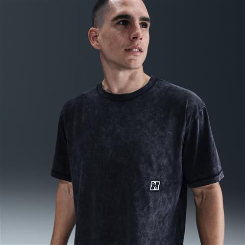 Kortærmet Nike Gym Heritage Dri-FIT-træningstrøje til mænd - sort