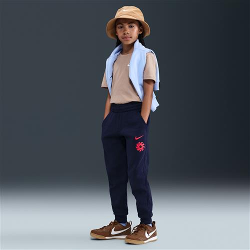 Erling Haaland Club Fleece-fodboldjoggers til større børn - blå