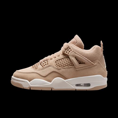 Air Jordan 4 Retro "Pale Ivory and Tough Red"-sko til kvinder - brun