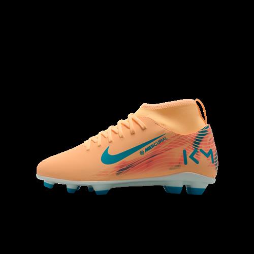 Nike Jr. Mercurial Superfly 10 Club "Kylian Mbappé" MG High-Top-fodboldstøvler til mindre/større børn - Orange