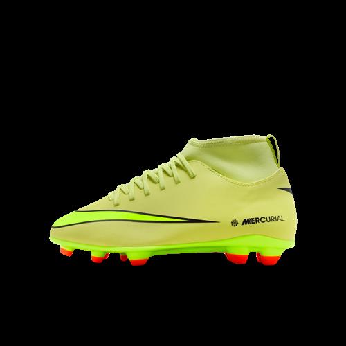 Nike Jr. Mercurial Superfly 10 Club High Top-fodboldstøvler til flere typer underlag til mindre/større børn - grøn