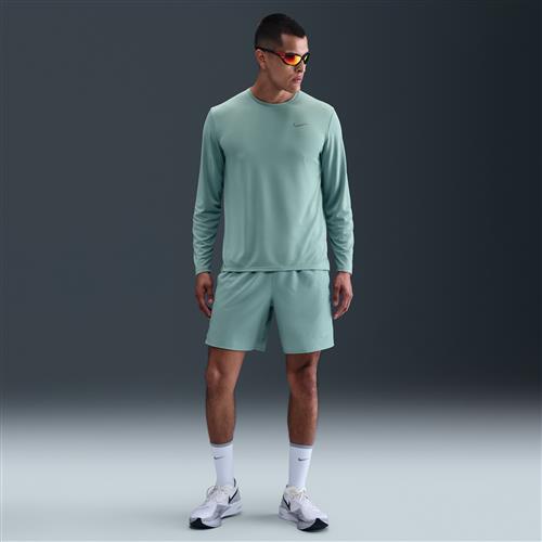 Nike Challenger Dri-FIT 7-løbeshorts (18 cm) med indershorts til mænd - grøn