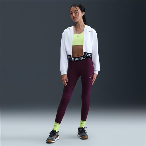 Nike Pro Dri-FIT-leggings til større børn (piger) - rød