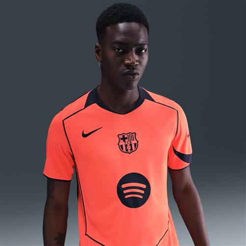 FC Barcelona 2025/26 Stadium Third Nike Dri-FIT Total 90 Replica-fodboldtrøje til mænd - Orange