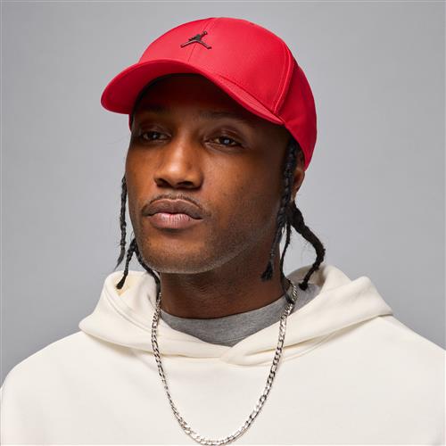 Struktureret Jordan Rise Jumpman-kasket i metal - rød