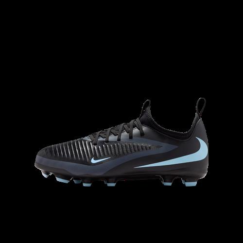 Nike Jr. Phantom 6 Low Academy-fodboldstøvler til større børn til flere typer underlag - sort