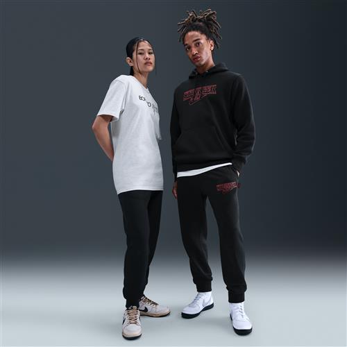 Nike x Stranger Things-fleecebukser til mænd - sort