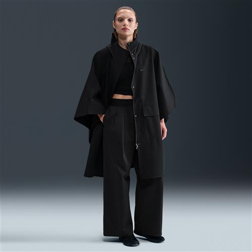 Skræddersyet Nike -regnponcho til kvinder - sort