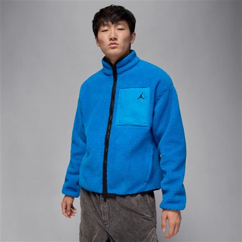 Jordan Flight High Pile Shearling-jakke til mænd - blå