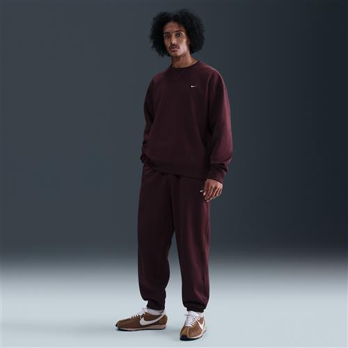 Nike Solo Swoosh-fleecebukser med opslag til mænd - rød