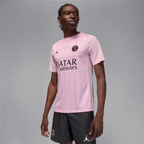 Paris Saint-Germain Academy Pro Fourth Jordan Dri-FIT-opvarmningstrøje til fodbold til mænd - Pink