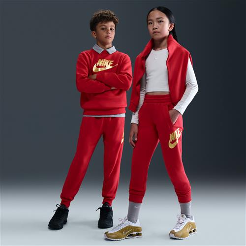 Nike Club Fleece-joggers til større børn - rød