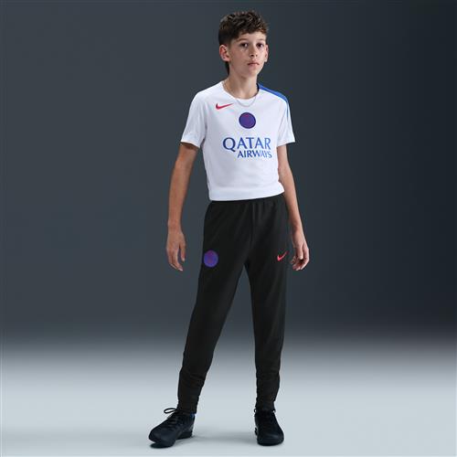 Maskinstrikkede Paris Saint-Germain Strike Third Nike Dri-FIT Total 90-fodboldbukser til større børn - sort
