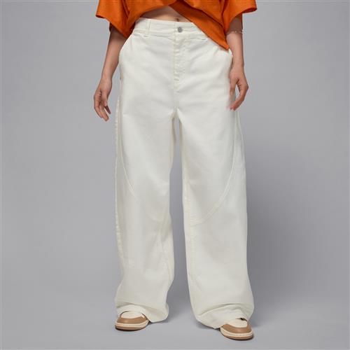 Jordan Flight '91 Baggy-bukser med brede ben til kvinder - hvid