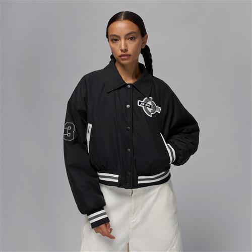 Jordan Brooklyn Therma-FIT varsity-jakke til kvinder - sort