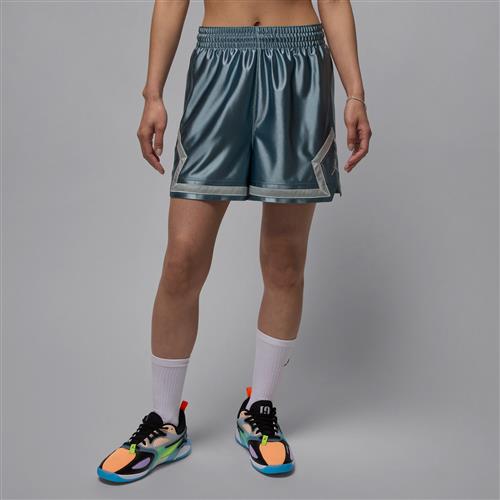 Jordan Sport Dri-FIT Diamond-shorts (10 cm) med print til kvinder - grå