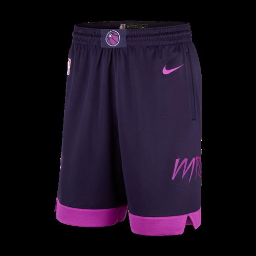 Minnesota Timberwolves City Edition Nike Dri-FIT NBA Swingman-shorts til mænd - lilla