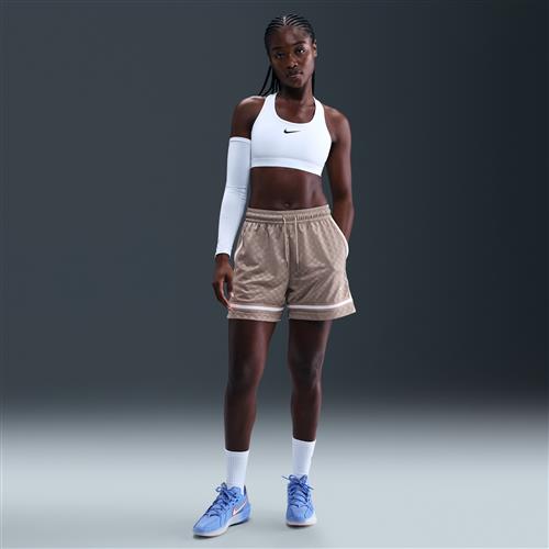 Nike Crossover-Dri-FIT-basketballshorts til kvinder - brun