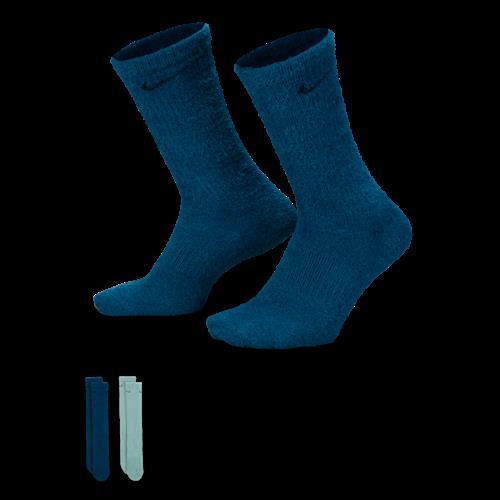 Stødabsorberende Nike Everyday Cozy-crewstrømper (2 par) - multifarvet