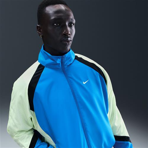 Vævet Nike Icon-basketballjakke til mænd - blå