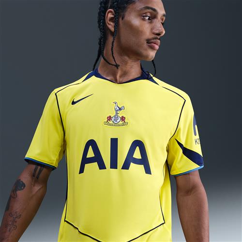 Tottenham Hotspur 2025/26 Stadium Third Nike Dri-FIT Total 90 Replica-fodboldtrøje til mænd - gul