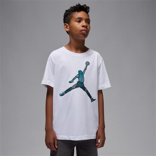 Jordan Skeleton Jumpman-T-shirt til større børn - hvid
