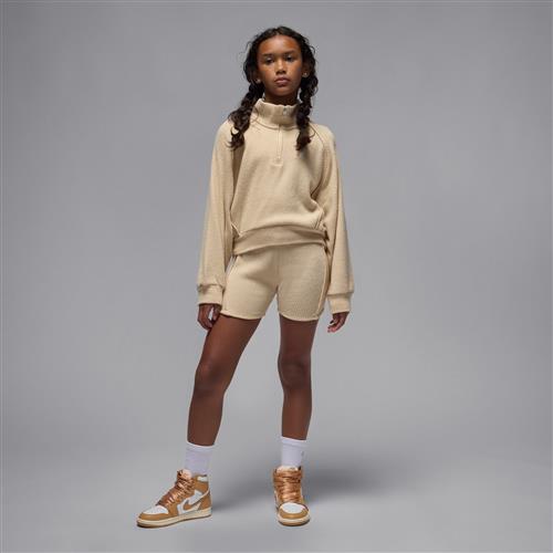 Jordan-cykelshorts med rib til større børn - brun