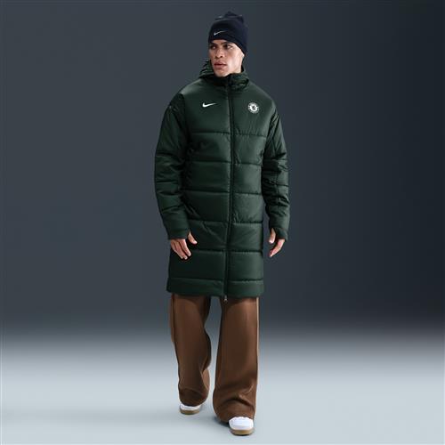 Chelsea FC Academy Pro Nike Therma-FIT-fodboldjakke med syntetisk fyld til mænd - grøn