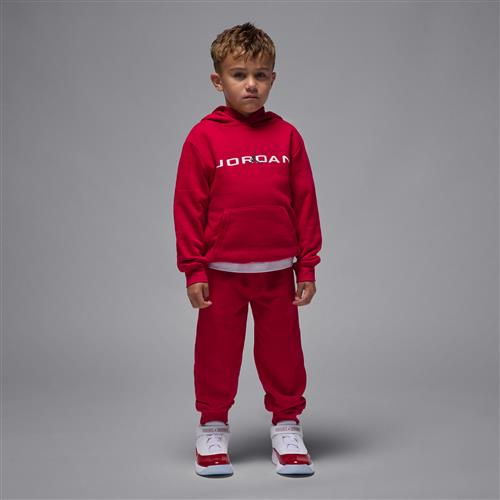 Todelt Jordan Baseline-fleecesæt til mindre børn - rød