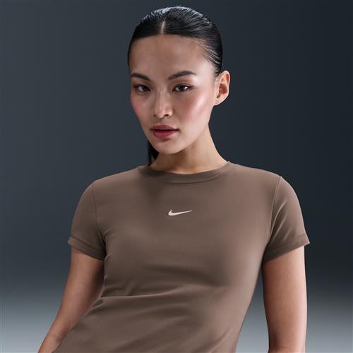 Slank Nike -croptop til kvinder - brun