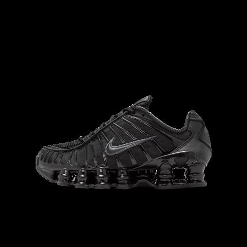 Nike Shox TL-sko til større børn - sort