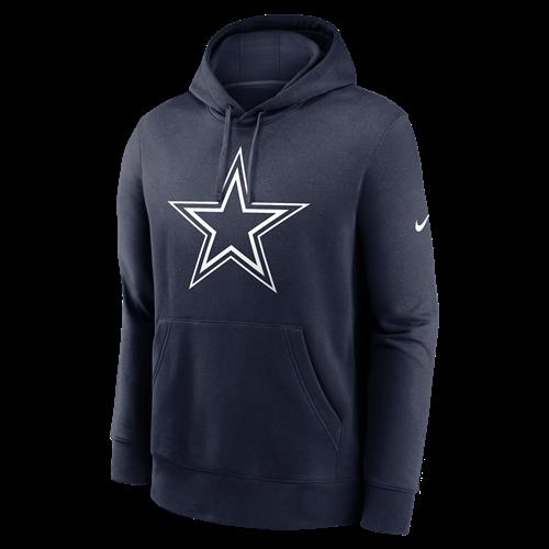 Dallas Cowboys Logo Club Nike NFL-hættetrøje til mænd - blå