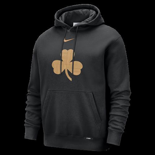 Boston Celtics City Edition Nike Club-hættetrøje til mænd - sort