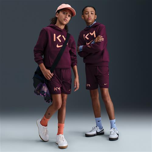 Kylian Mbappé Academy-Dri-FIT-fodboldshorts til større børn - rød