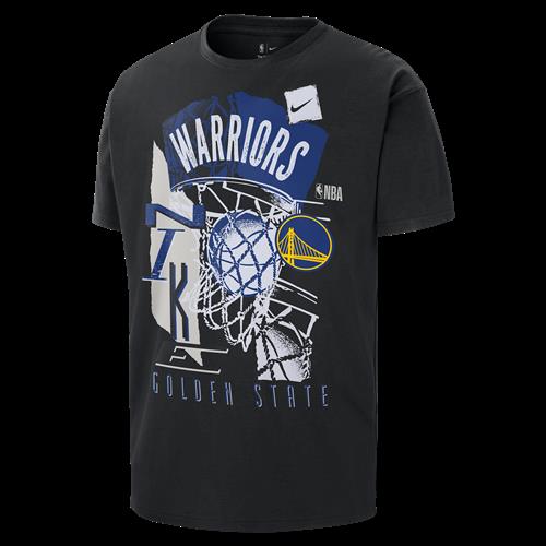 Golden State Warriors Courtside Nike NBA Vintage T-Shirt til mænd - sort