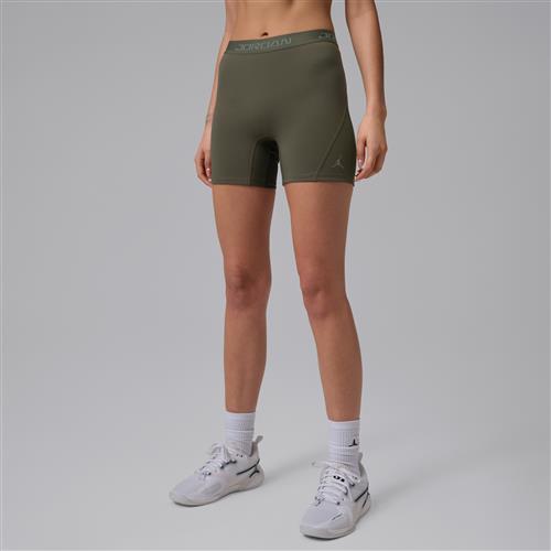 Jordan Sport Essentials Dri-FIT-shorts med høj talje til kvinder (13 cm) - grøn